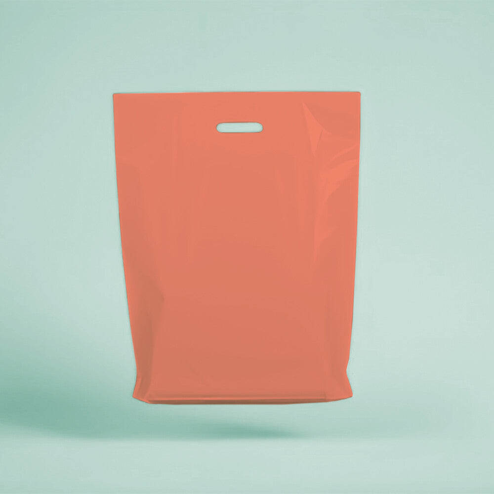 Plastic Patch Handle Carrier Bags Strong Handle Takeaway Plastic Bag for Cloths