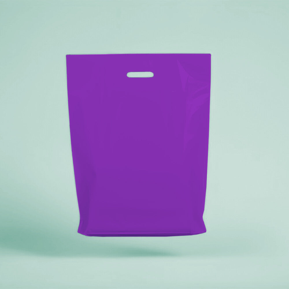Plastic Patch Handle Carrier Bags Strong Handle Takeaway Plastic Bag for Cloths
