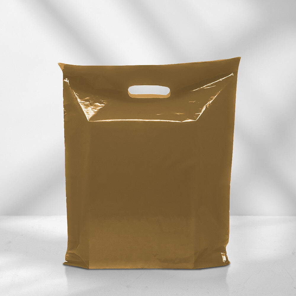 Plastic Patch Handle Carrier Bags Strong Handle Takeaway Plastic Bag for Cloths