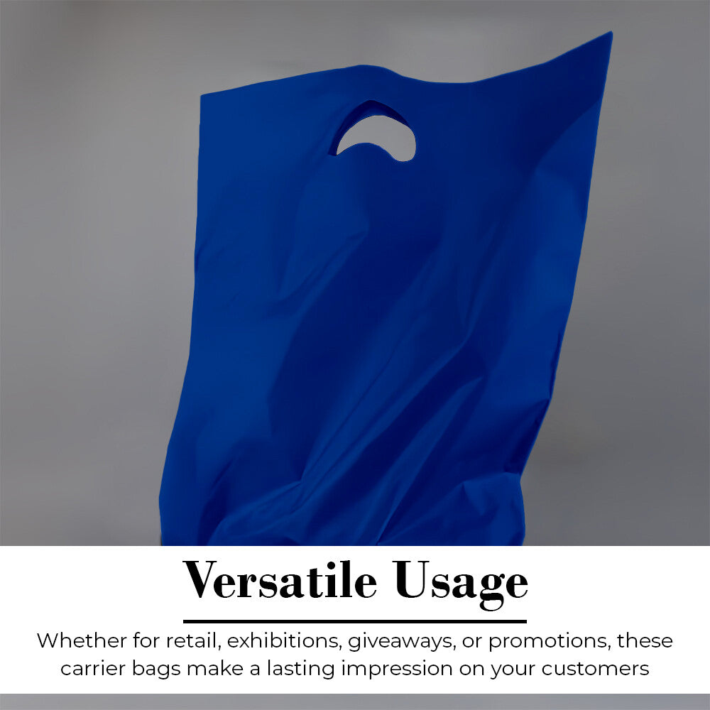 Plastic Patch Handle Carrier Bags Strong Handle Takeaway Plastic Bag for Cloths
