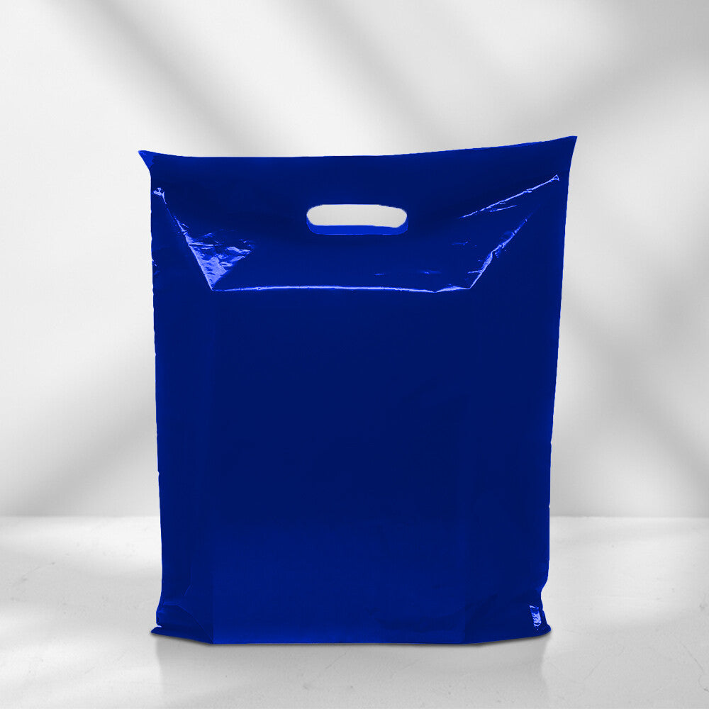 Plastic Patch Handle Carrier Bags Strong Handle Takeaway Plastic Bag for Cloths