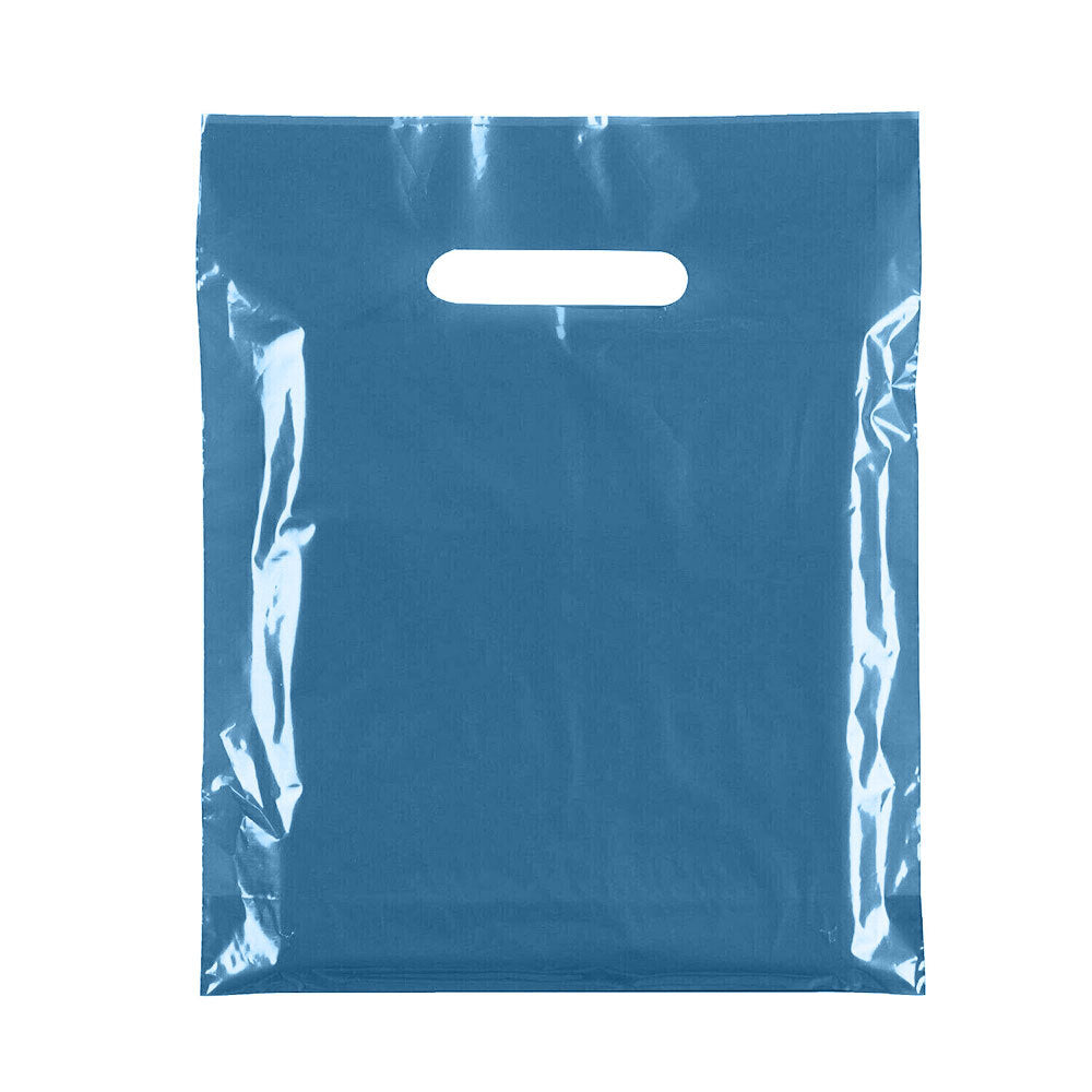 Plastic Patch Handle Carrier Bags Strong Handle Takeaway Plastic Bag for Cloths