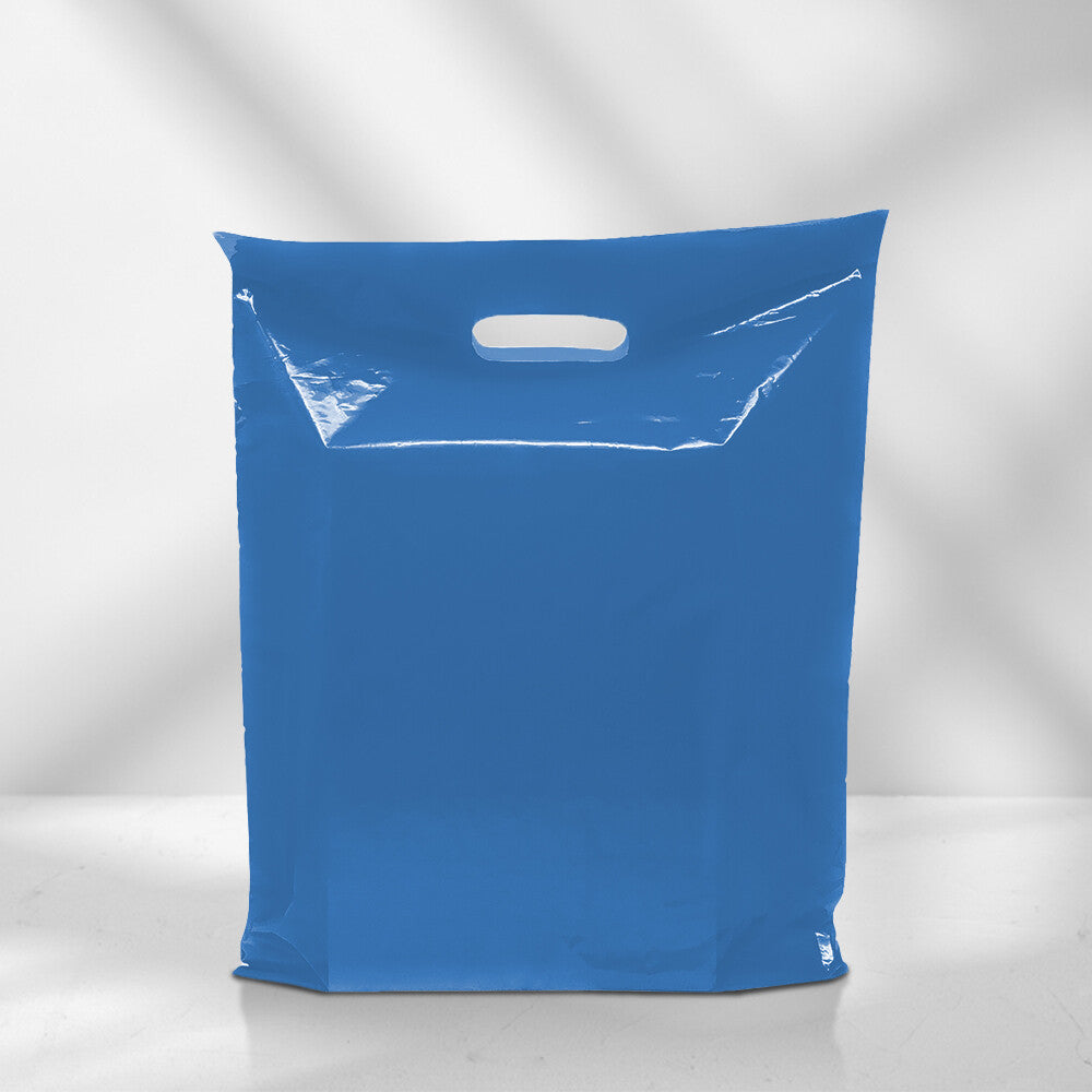 Plastic Patch Handle Carrier Bags Strong Handle Takeaway Plastic Bag for Cloths
