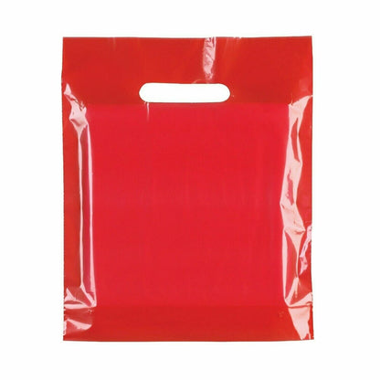 Plastic Patch Handle Carrier Bags Strong Handle Takeaway Plastic Bag for Cloths