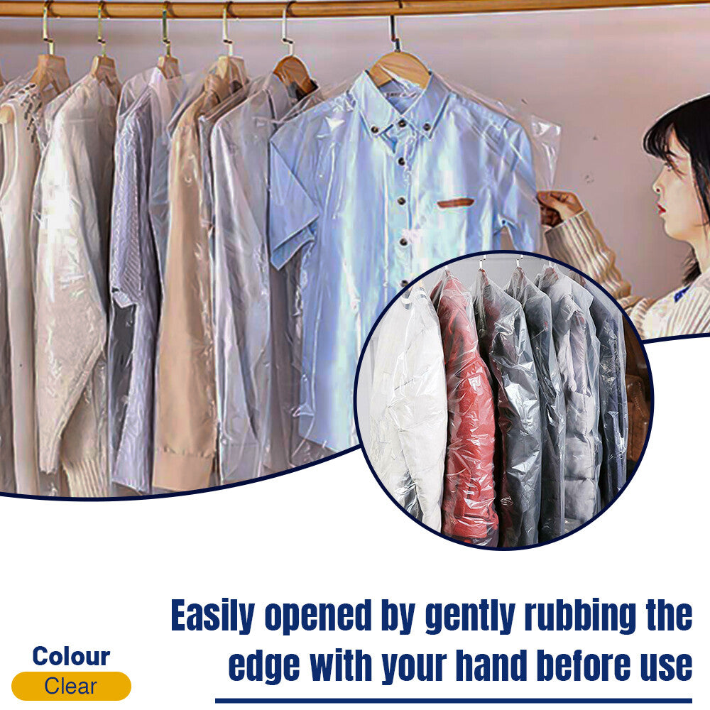 Polythene Garment Cover Roll Clear Dry Cleaner Bags on Roll for Long Dress Suits