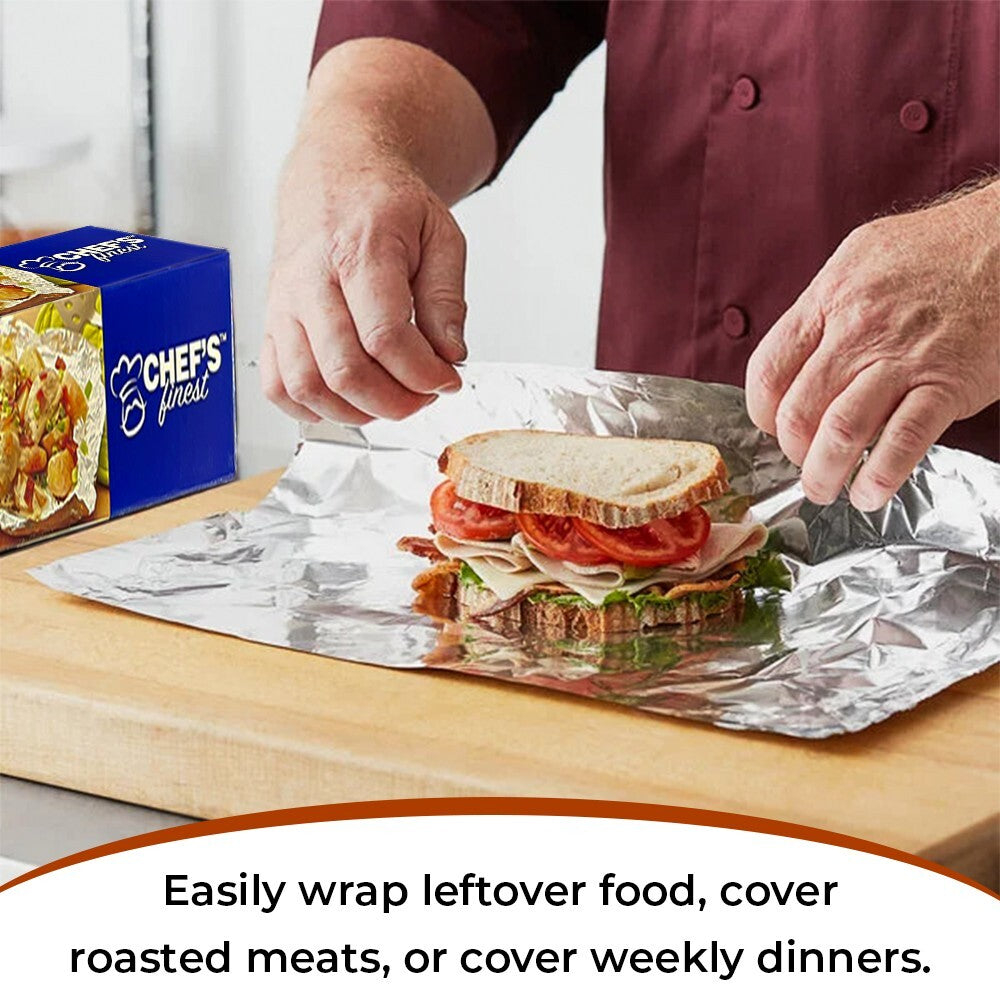 Aluminium Catering Kitchen Tin Foil Roll 300mm x 75m for BBQ Food Wrap Roll