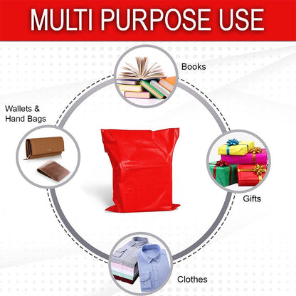 60 x Polythene Mixed Size Mailing Bag Self Seal Postage Postal (Each Size 15pcs)