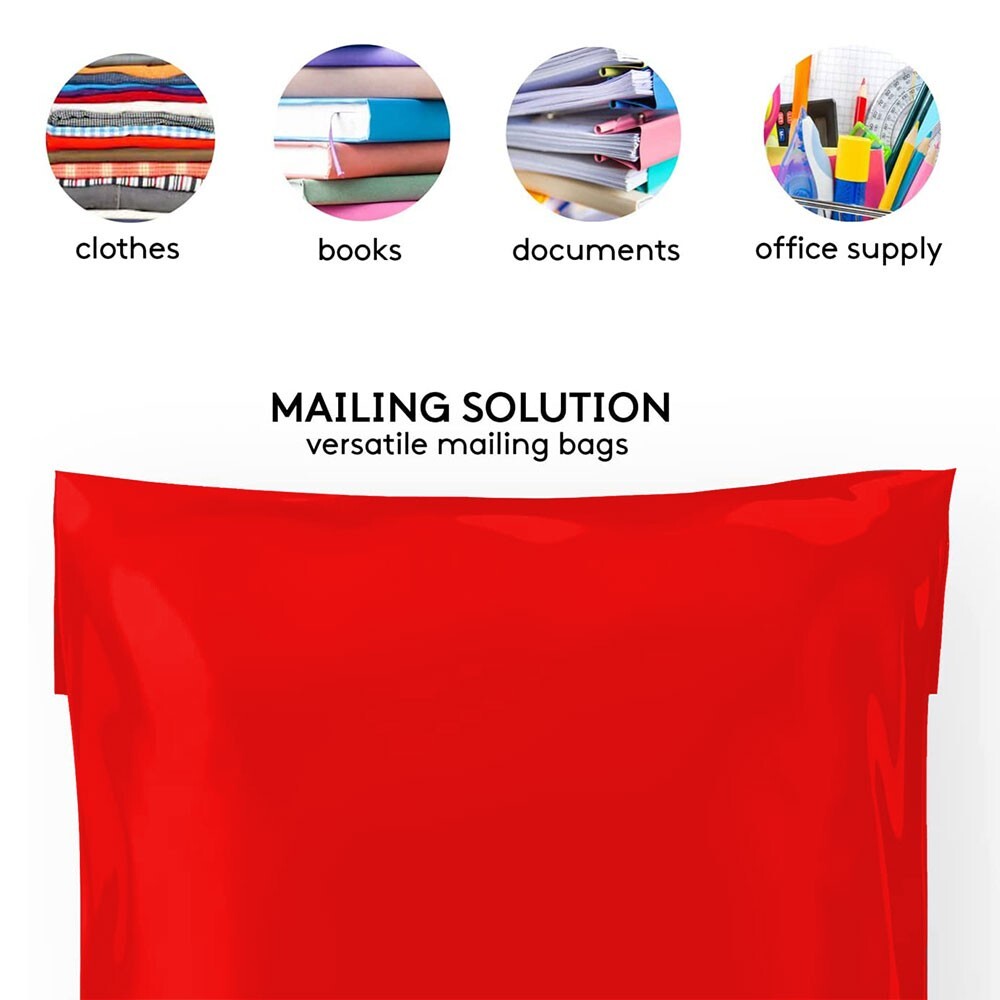 60 x Polythene Mixed Size Mailing Bag Self Seal Postage Postal (Each Size 15pcs)