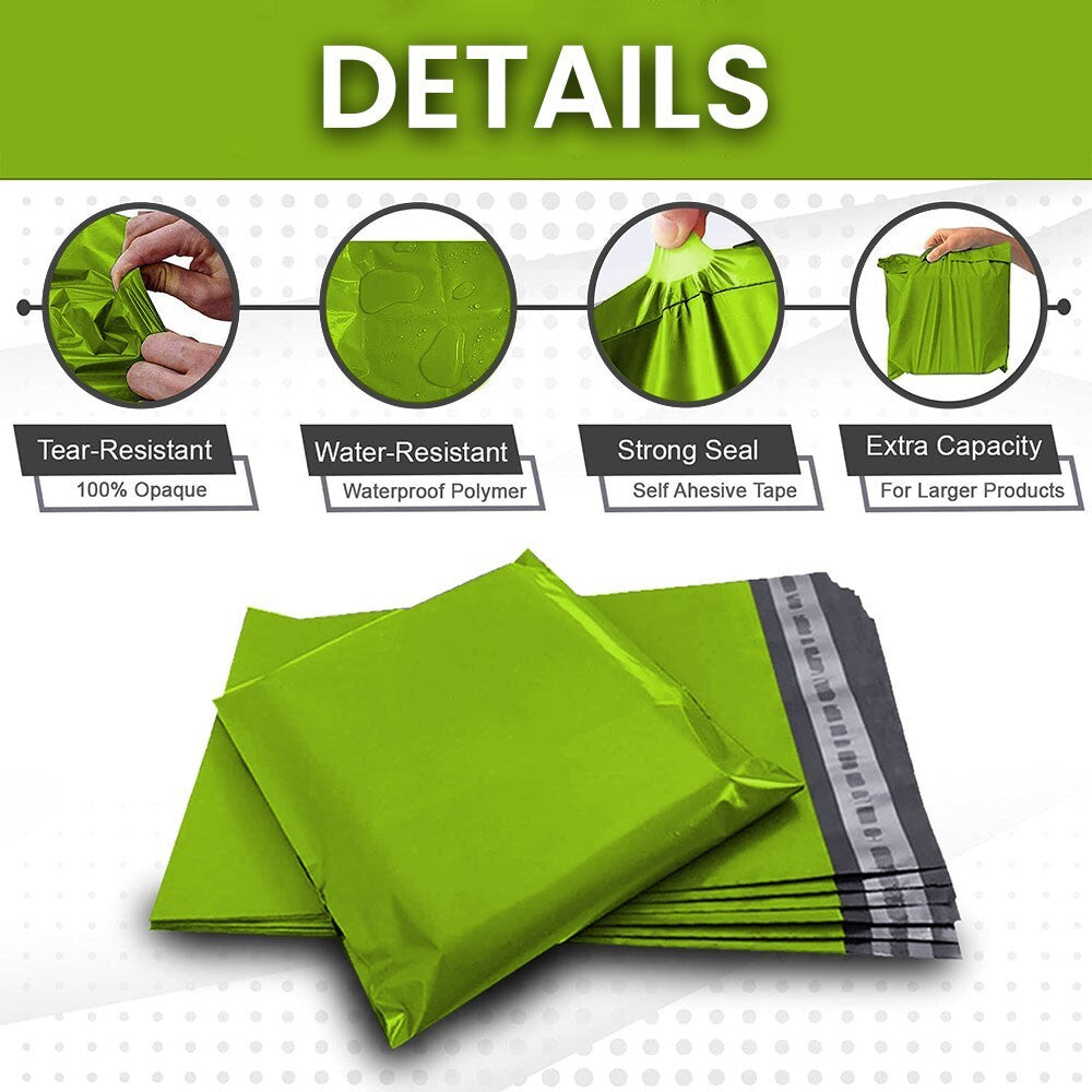 60 x Polythene Mixed Size Mailing Bag Self Seal Postage Postal (Each Size 15pcs)