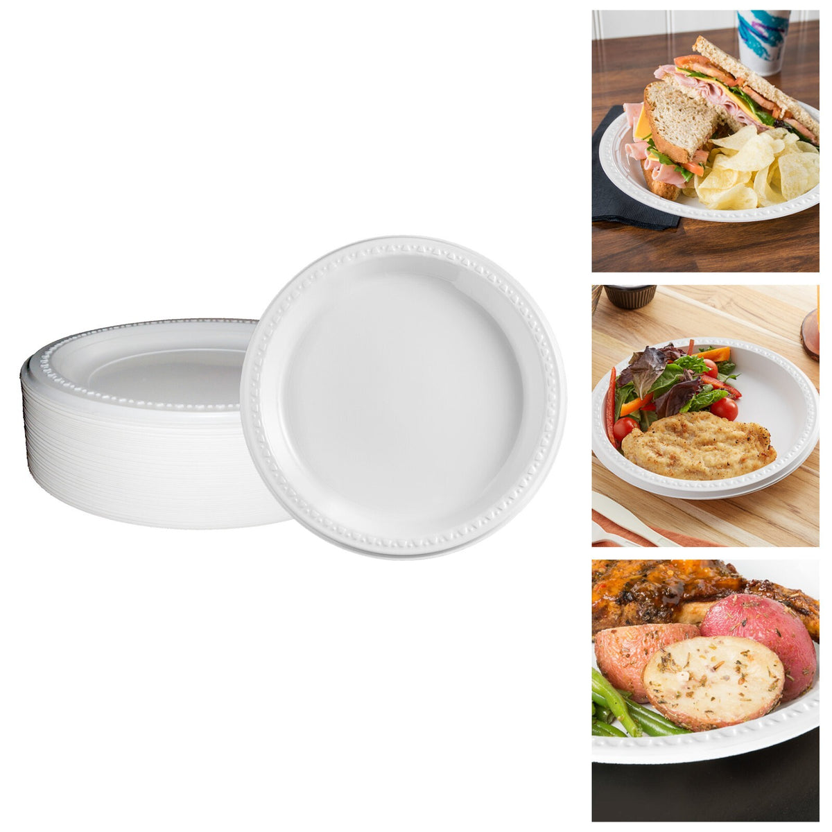 Disposable Party Tableware Set Banqueting Roll Paper Napkins Drinking Cups