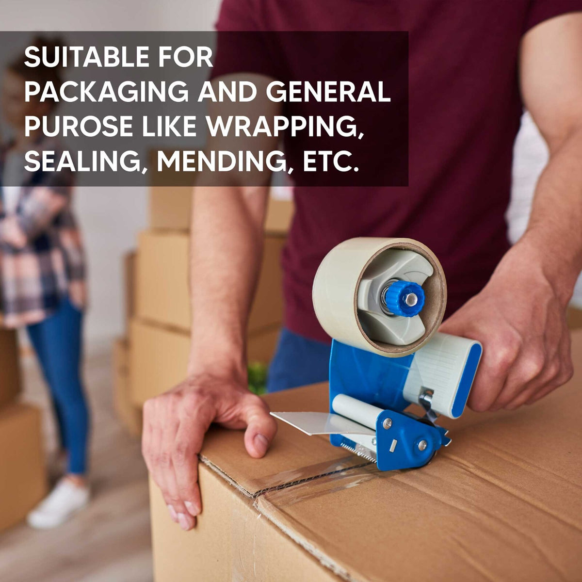 Parcel Packaging Tape 48mm x 66m Low Noise Cartoon Sealing Tape for Moving House