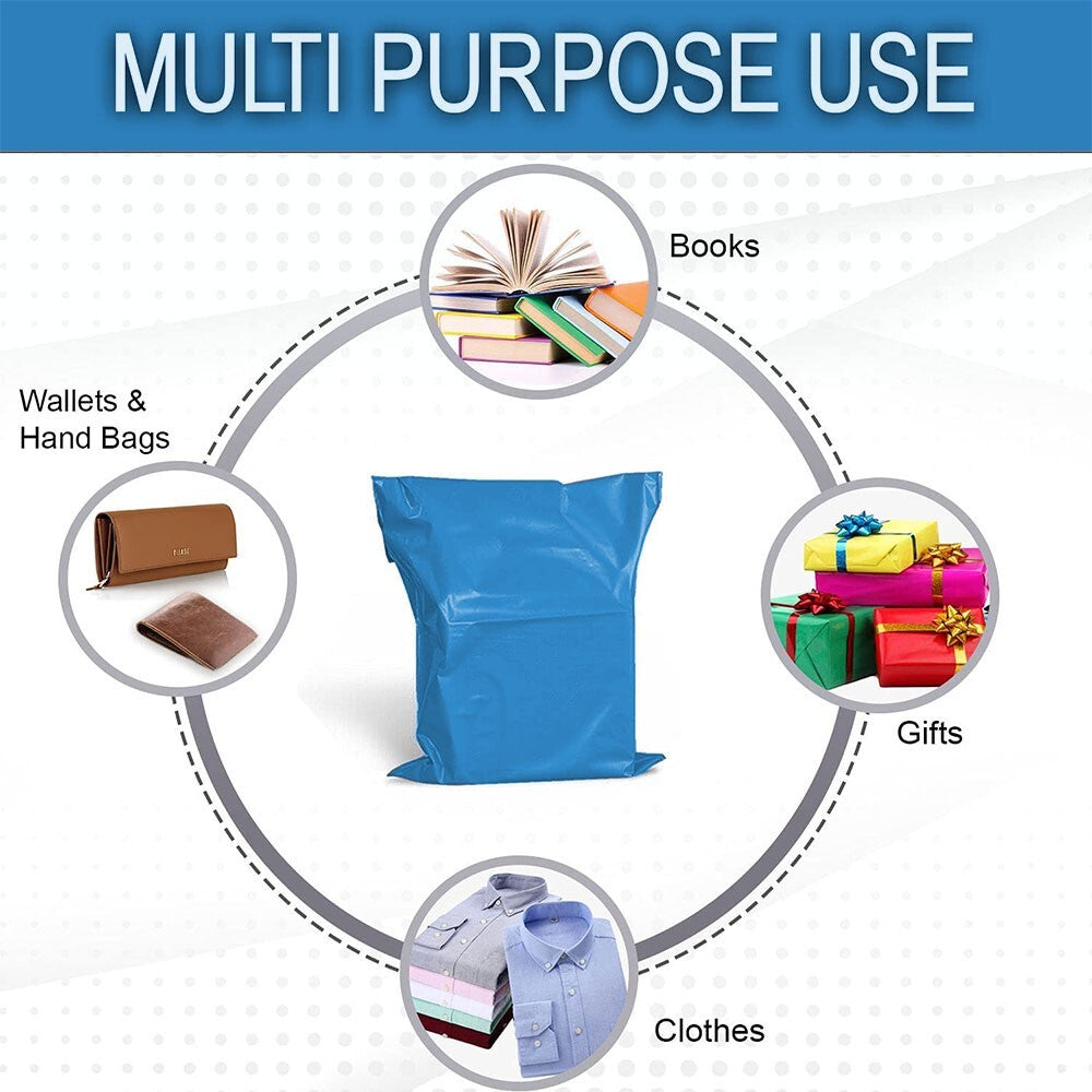 60 x Polythene Mixed Size Mailing Bag Self Seal Postage Postal (Each Size 15pcs)