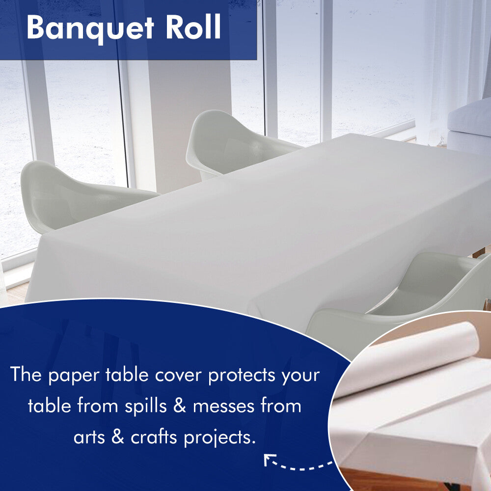 Disposable Party Tableware Set Banqueting Roll Paper Napkins Drinking Cups