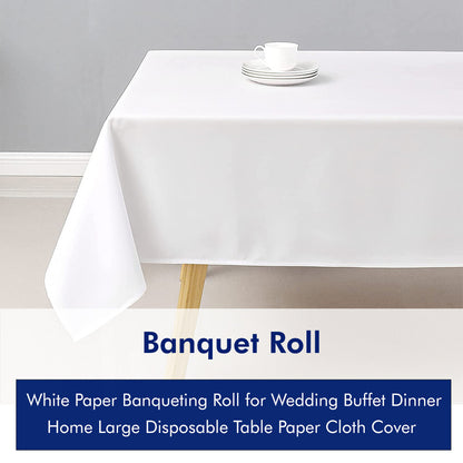 Disposable Party Tableware Set Banqueting Roll Paper Napkins Drinking Cups