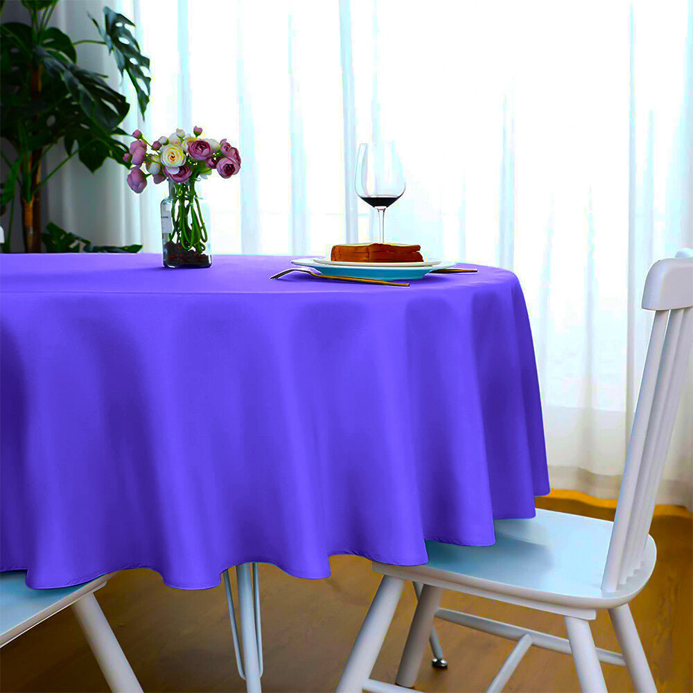 Plastic Table Cloths 84" (213cm) Heavy Duty Plastic Wipeable Table Covers