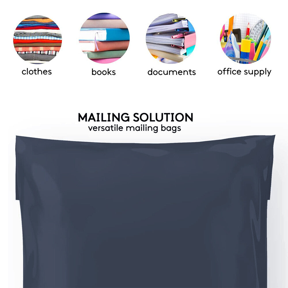 Strong Polythene Bags Dark Grey Poly Misprinted Postal Cloth Bag - 8" x 12"
