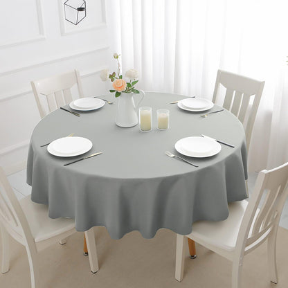 Plastic Table Cloths 84" (213cm) Heavy Duty Plastic Wipeable Table Covers