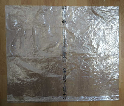 Clear Polythene Printed Bags LDPE Bags 26" x 45" 120 Gauge