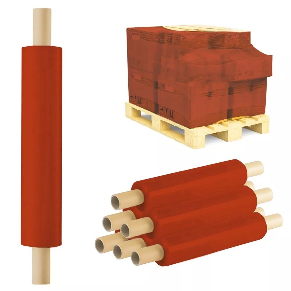 Pallet Wrap Shrink Extended Orange Cling Wrapping Film 400mm x 200m 25mu