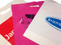 Patch Handle Carrier Bags Plastic Misprinted Carry Bag 22" x 18" x 3" 10kg