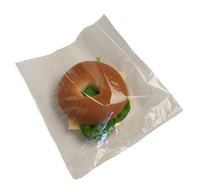 2000 x White Film Fronted Clear Window Paper Bags 10" x 12" Food Display Bags