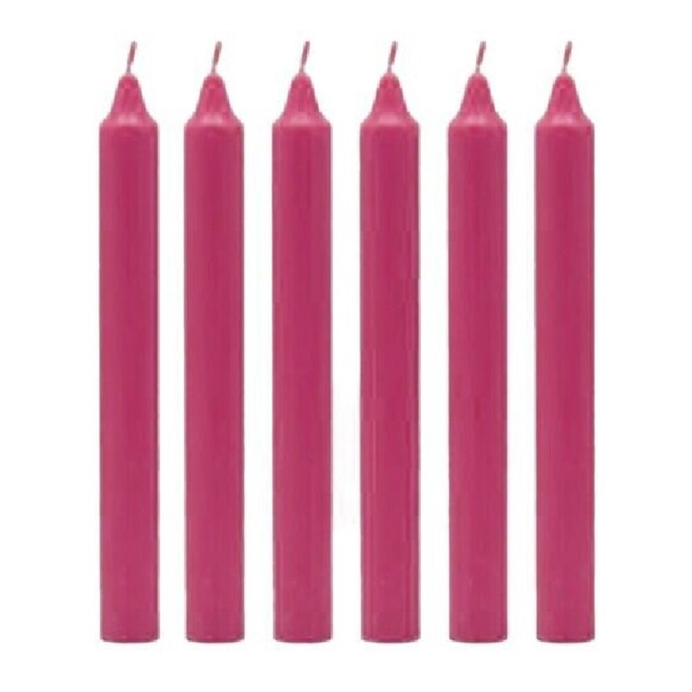 25 x Tapered Dinner Candles 190mm Unscented Paraffin Wax Long Burning Candle
