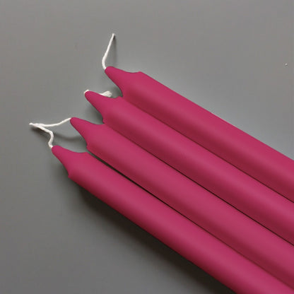 25 x Tapered Dinner Candles 190mm Unscented Paraffin Wax Long Burning Candle