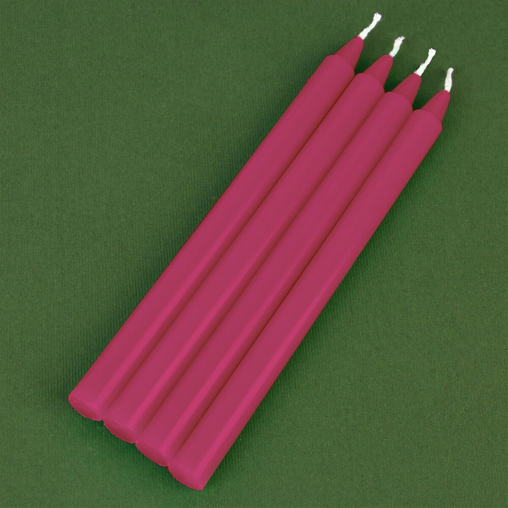 25 x Tapered Dinner Candles 190mm Unscented Paraffin Wax Long Burning Candle