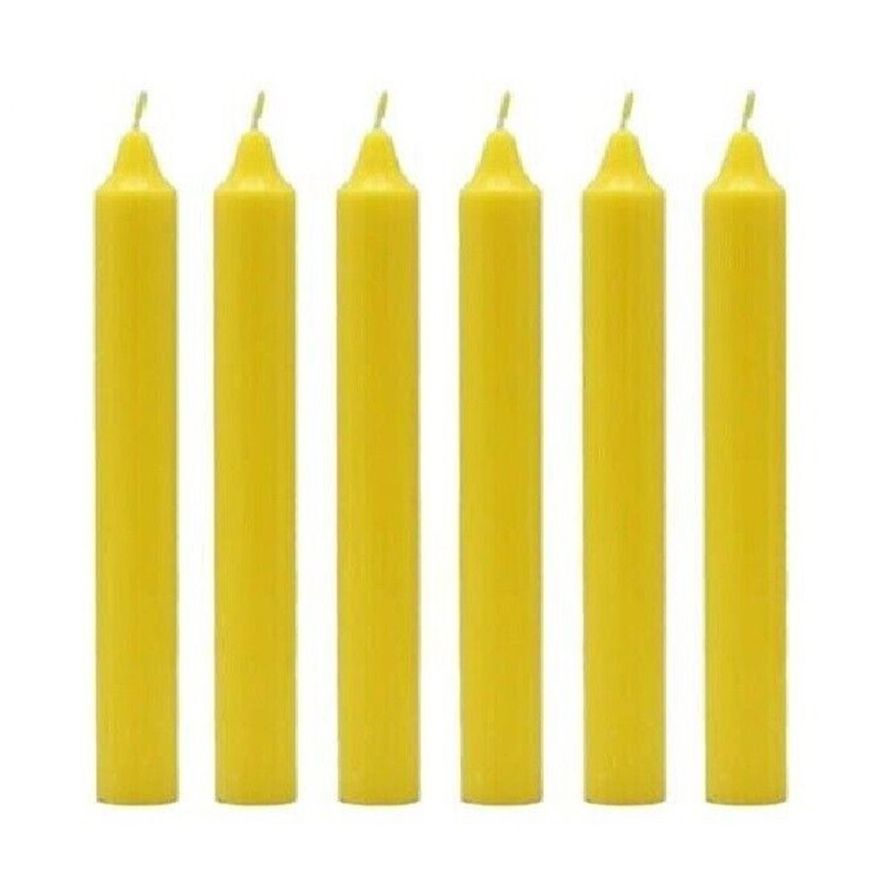 50 x Tapered Candles 190mm Paraffin Wax Dinner Unscented Long Burning Candles