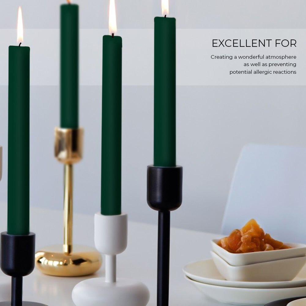 50 x Tapered Candles 190mm Paraffin Wax Dinner Unscented Long Burning Candles