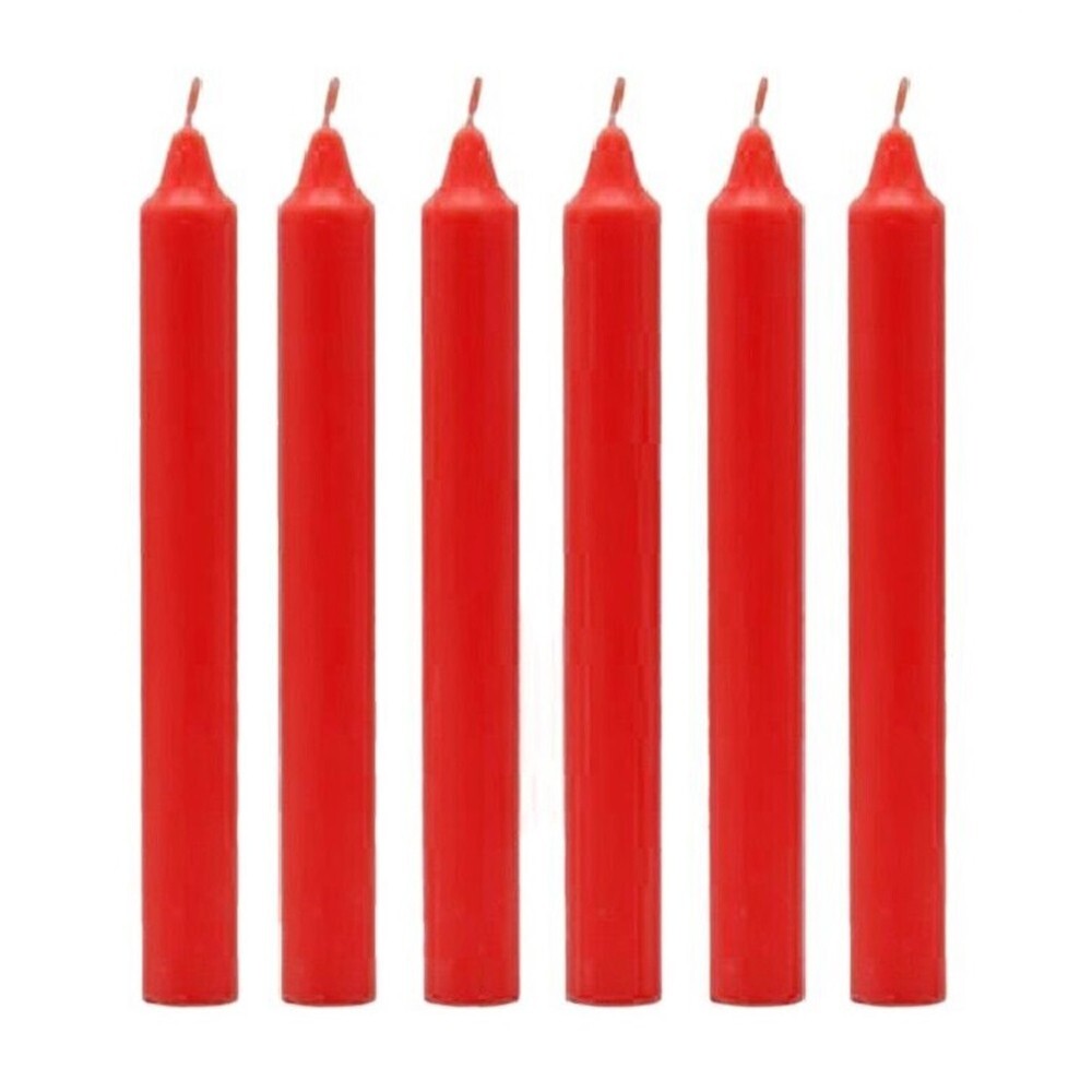 50 x Tapered Candles 190mm Paraffin Wax Dinner Unscented Long Burning Candles