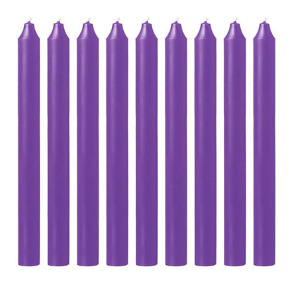 50 x Tapered Candles 190mm Paraffin Wax Dinner Unscented Long Burning Candles