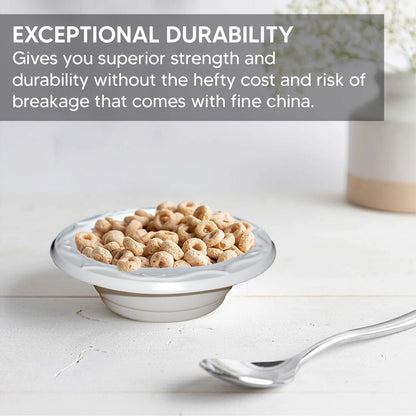 100 x Plastic Dessert Bowls 5oz (150ml) White Reusable Ice-cream Soup Bowls