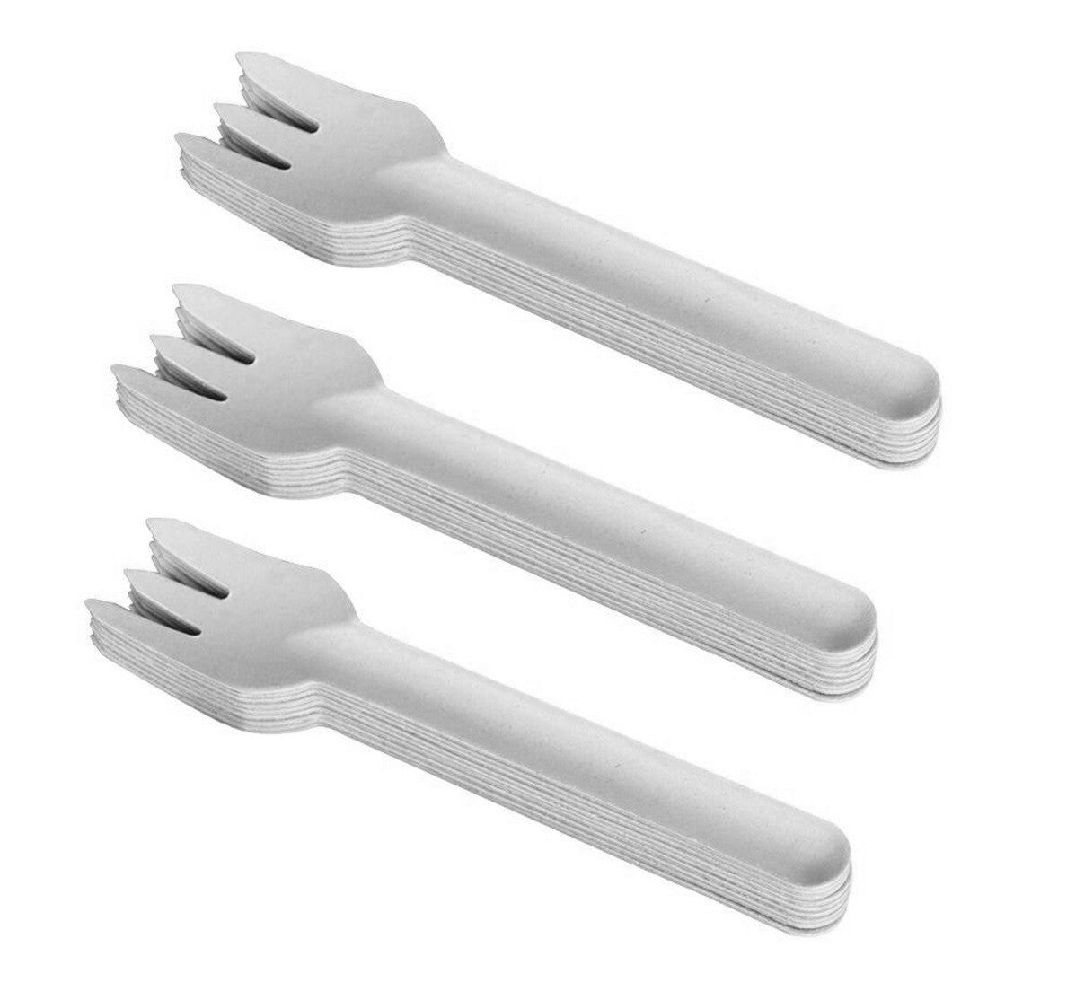 Bagasse Cornstarch Forks Pack of 100
