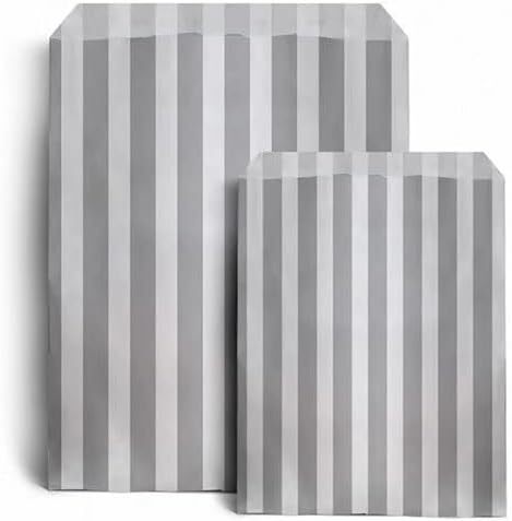 50 x Candy Paper Bags Striped Sweets Treats Parties Birthday Gifts Weddings