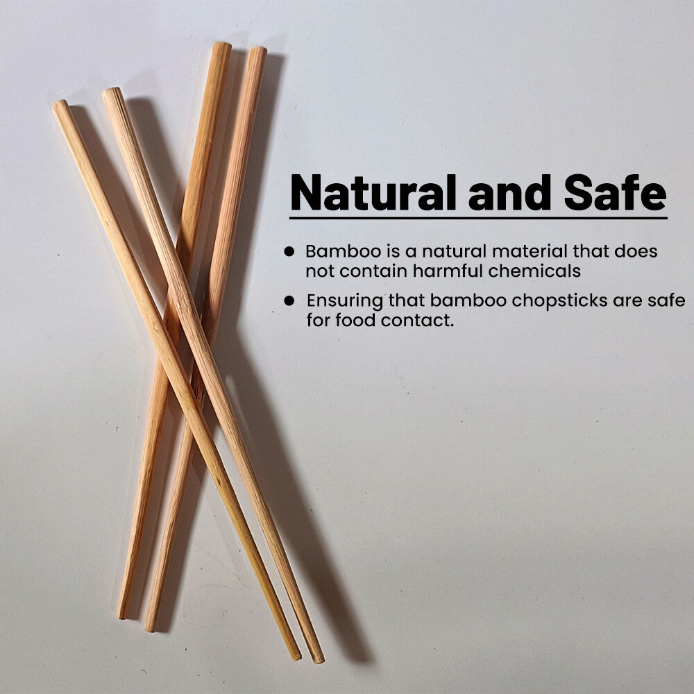 Bamboo Wooden Chopsticks 9" (23cm) for Japanese Chinese Traditional Cuisines