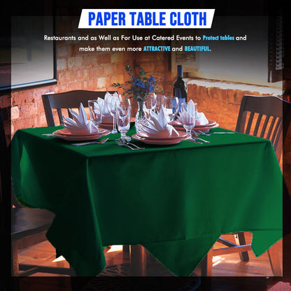 Paper Table Cloths 90cm x 90cm Square Foldable Table Covers for All Occasion