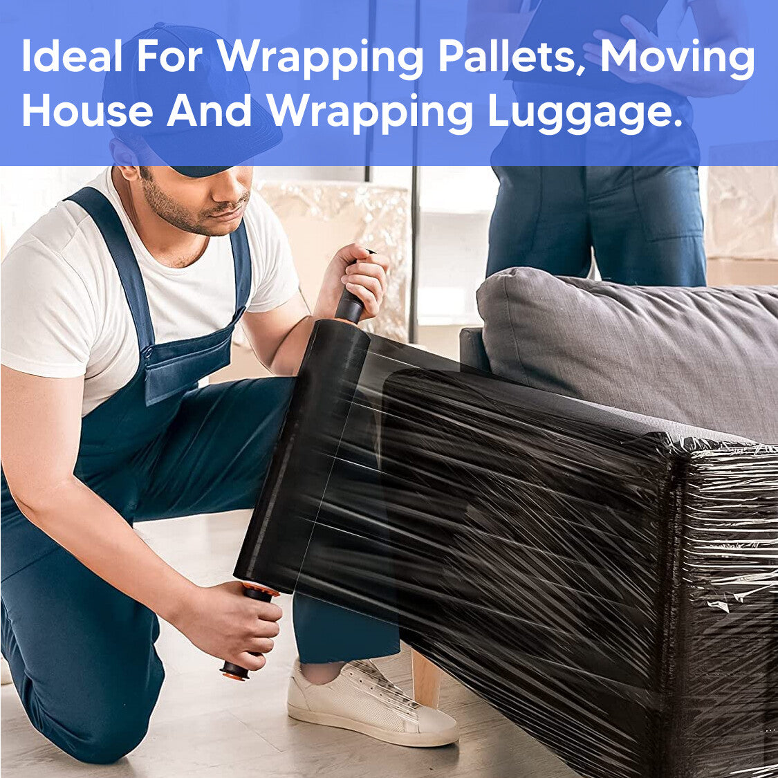 6 x Pallet Stretch Wrap Shrink Wrapping Film for Industrial Uses - All Sizes