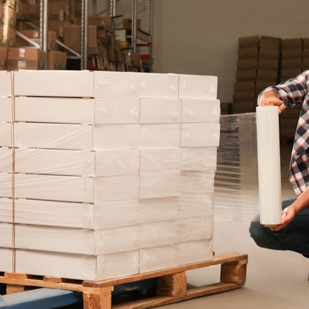 6 x Pallet Stretch Wrap Shrink Wrapping Film for Industrial Uses - All Sizes