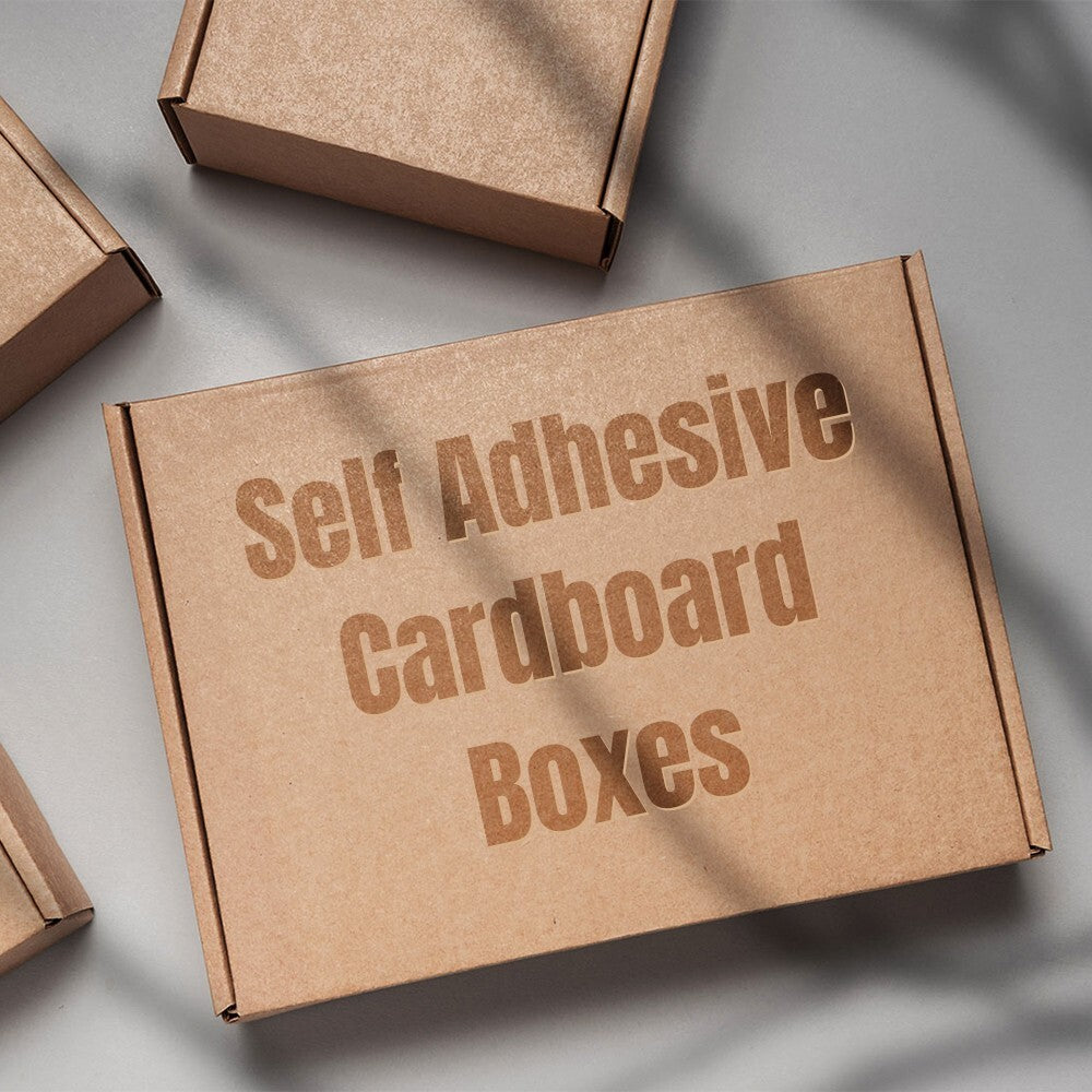 500 x Large Letter Cardboard Boxes with Peel & Seal Adhesive Stripe for Parcel