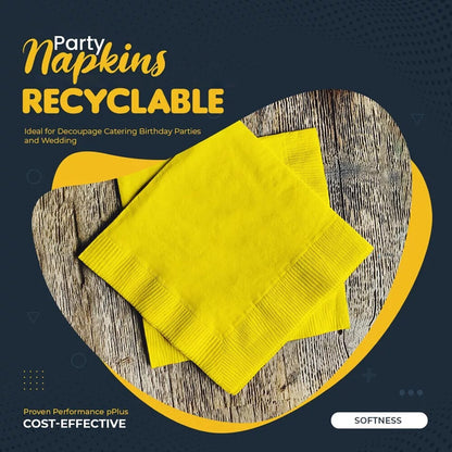 Combination Paper Napkins Disposable Assorted Serviettes Tissue 33cm x 33cm 2ply