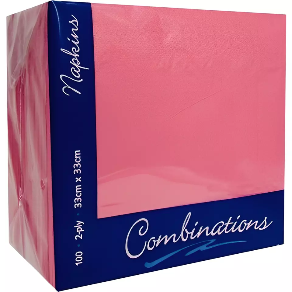 Combination Paper Napkins Disposable Assorted Serviettes Tissue 33cm x 33cm 2ply