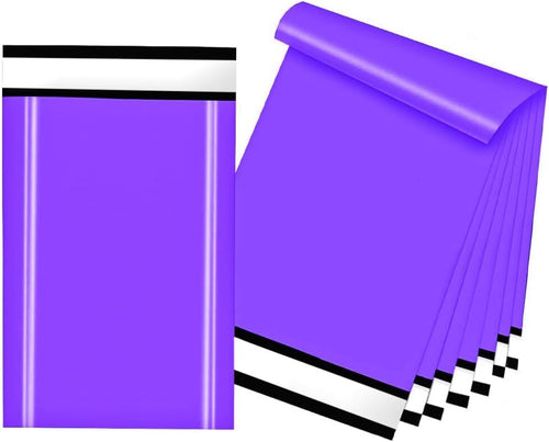 Purple Mailing Bags 10" x 14" – Self-Seal Polythene Postal & Postage Mailers for Secure Parcel Packing