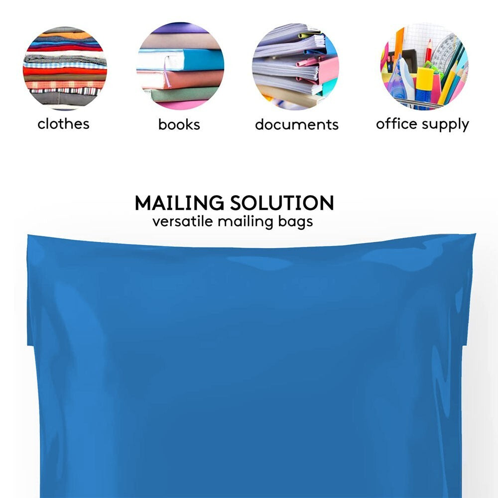 Strong Polythene Bags Blue Poly Postal Cloth Packaging Shipping Parcel Mailers