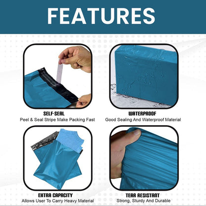 Strong Polythene Bags Blue Poly Postal Cloth Packaging Shipping Parcel Mailers