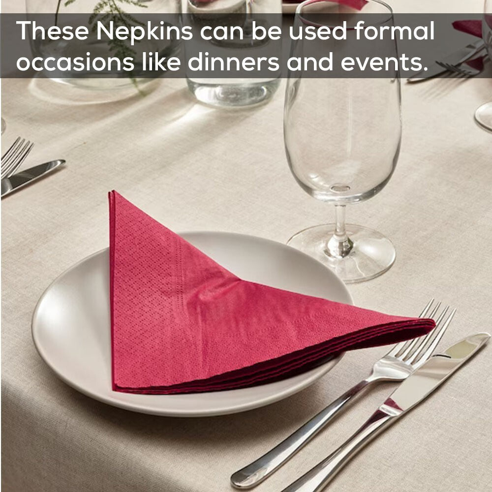 Combination Paper Napkins Disposable Assorted Serviettes Tissue 40cm x 40cm 2ply