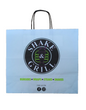 250 x Food Paper Bags with Rope Handles Shakes & Grills 35cm x 33cm x 18cm