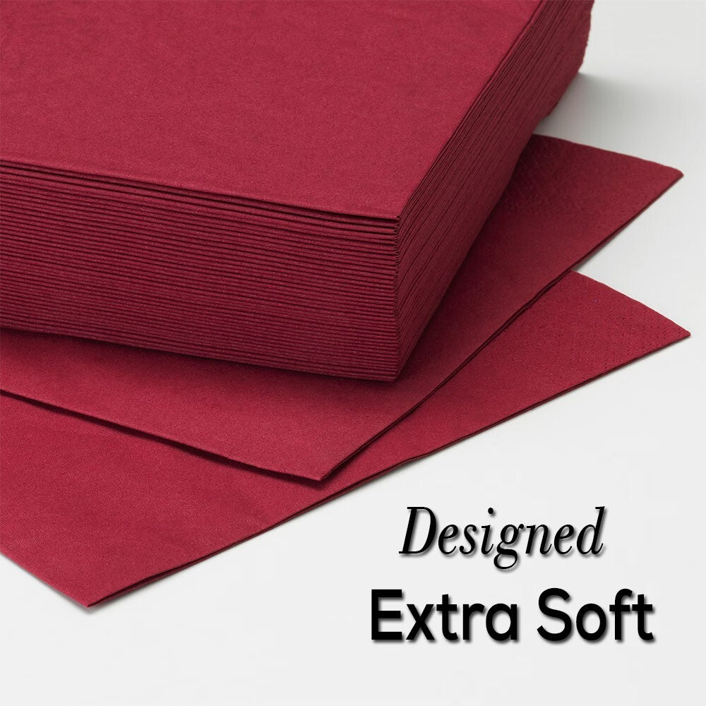 Combination Paper Napkins Disposable Assorted Serviettes Tissue 40cm x 40cm 2ply