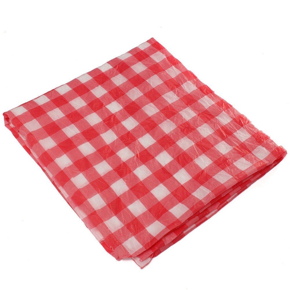 25 x PVC Vinyl Table Cloth Gingham Wipeable Table Cover Protector 90cm x 90cm