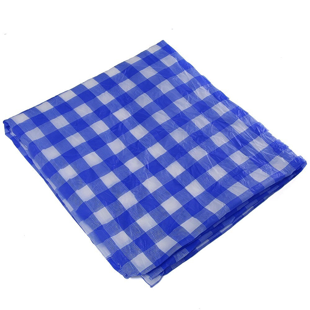 25 x PVC Vinyl Table Cloth Gingham Wipeable Table Cover Protector 90cm x 90cm